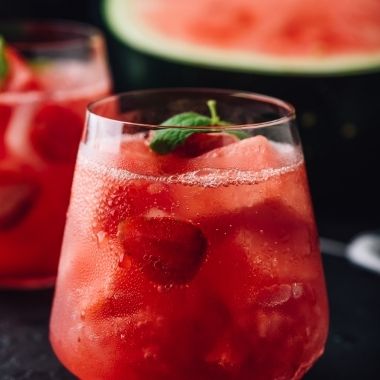 Jus de fraises et de melon d'eau 